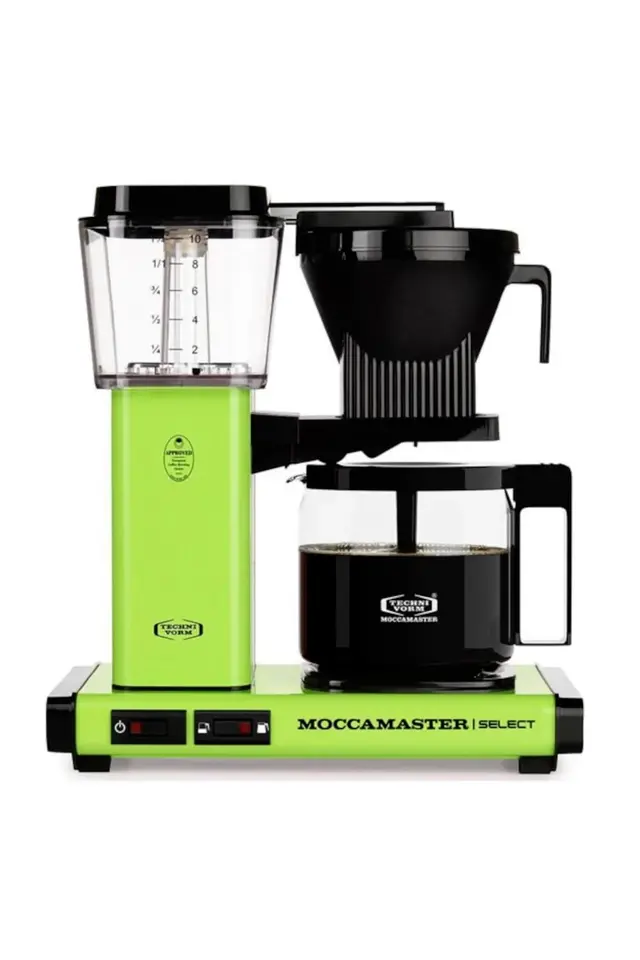 Yeşil | Moccamaster Select Filtre Kahve Makinesi Cam Potlu