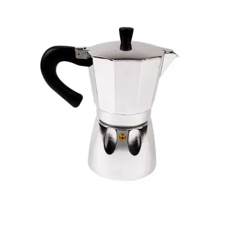 CoffeeHutt Aloha Moka Pot 150 ml 3 Cup Gri