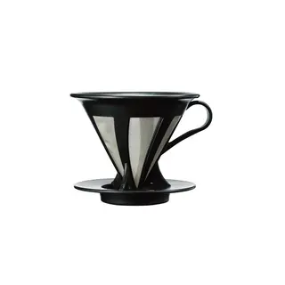 Hario 02 Kendinden Filtreli Dripper (Siyah)