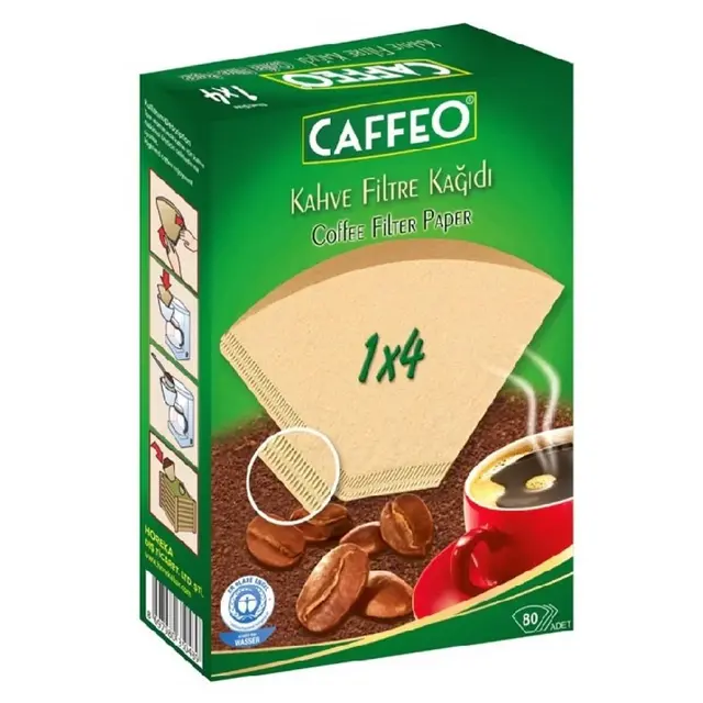 Caffeo Filtre Kahve Kağıdı 1x4 (11,5 cm) - Kahve Ekipmanları