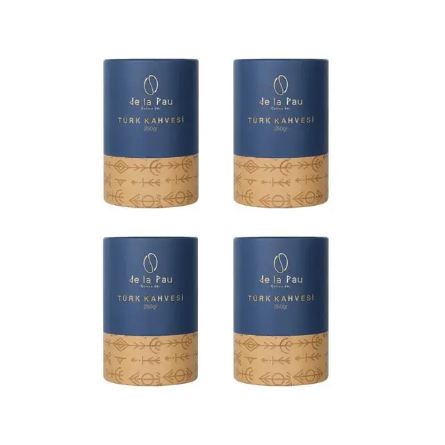 De La Pau Premium Türk Kahvesi 250 gr x 4 adet (Silindir Kutu)