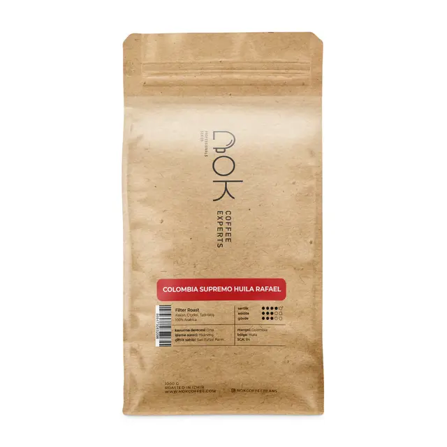 Colombia Supremo Huila Rafael - Çekirdek (Öğütülmemiş) - 1 Kg