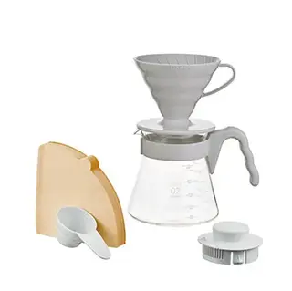 Hario V60 Kahve Demleme Seti “Açık Gri”