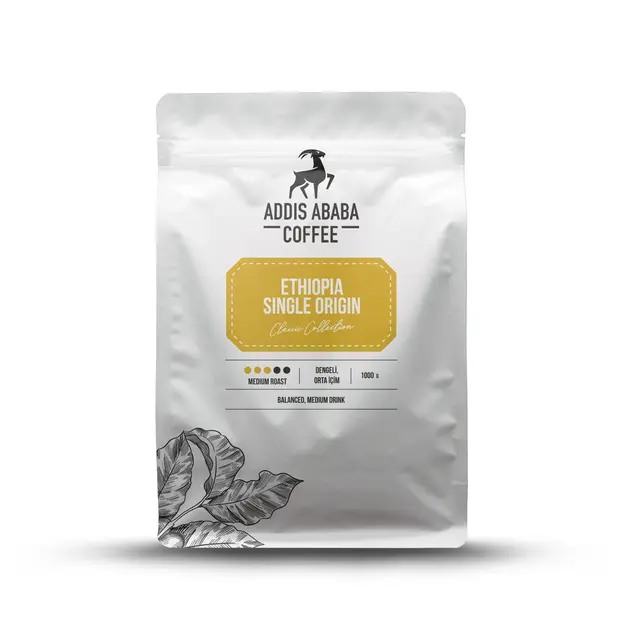 Etiyopya Single Orgin Çekirdek Kahve 1000 Gr