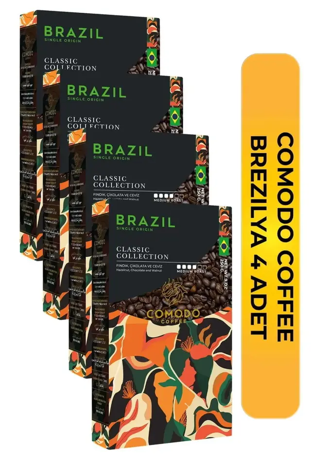 Comodo Coffee Brezilya Kahvesi 250gr X 4 (1000g)