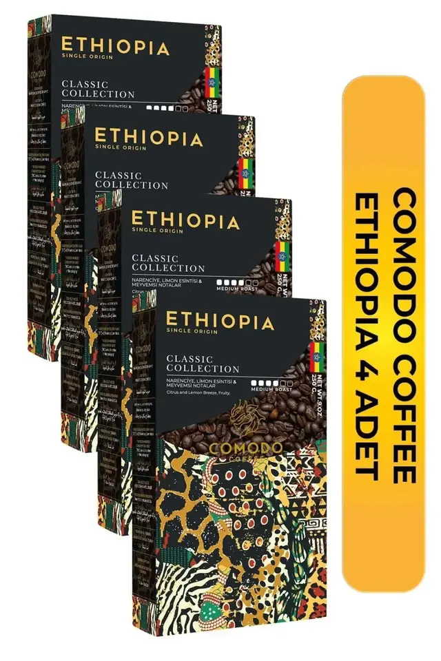 Comodo Coffee Etiyopya Kahvesi 250gr X 4 (1000gr)