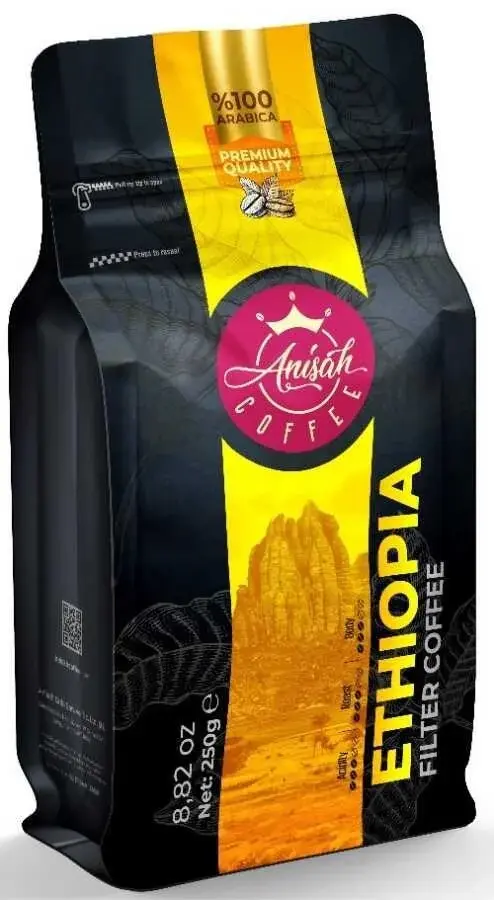 ANİŞAH ETİYOPYA YIRGACHEFFE ORTA KAVRULMUŞ FİLTRE KAHVE - ÖĞÜTÜLMÜŞ 250 GR