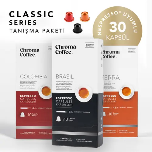 Classic Series Tanışma Paketi 30x Kapsül Kahve