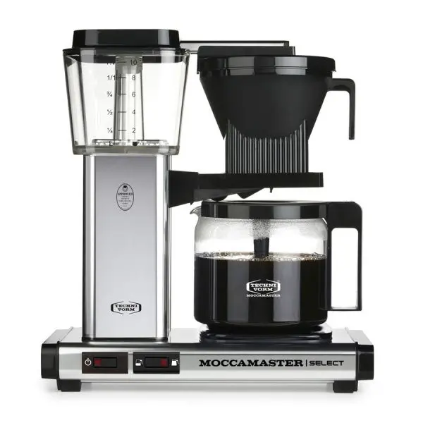 Moccamaster Select Filtre Kahve Makinesi Cam Potlu Mat Gümüş