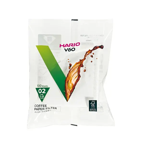 Hario V60 02 Dripper Filtresi (100 adet)