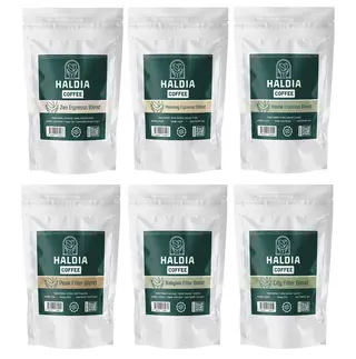 Haldia 6x100gr Espresso ve Filtre Kahve Blend Tadım Seti