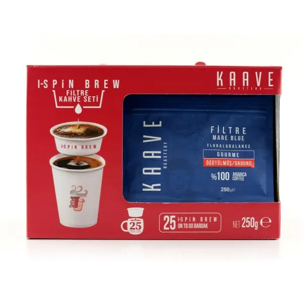 I-Spin Brew Kullanıma Hazır Filtre Kahve Seti, 25 Bardak|
