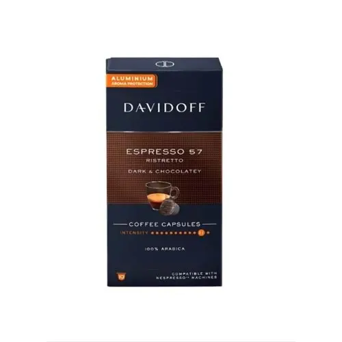 DAVİDOFF ESPRESSO 57 RISTRETTO DARK CHOCOLATE KAPSÜL KAHVE 10'LU NESPRESSO