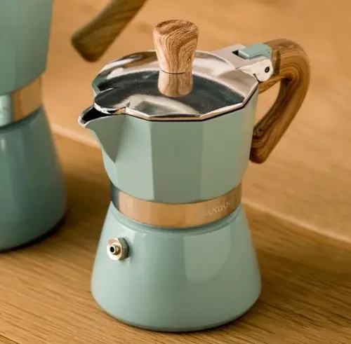 CoffeeHull Hes-6 Mokapot Turkuaz renk