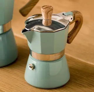 CoffeeHull Hes-6 Mokapot Turkuaz renk
