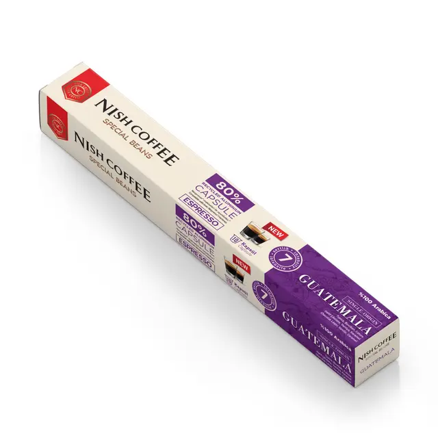 Nish Coffee Single Orijin Kapsül Kahve Guatemala (Nespresso Uyumlu)-10 Adet