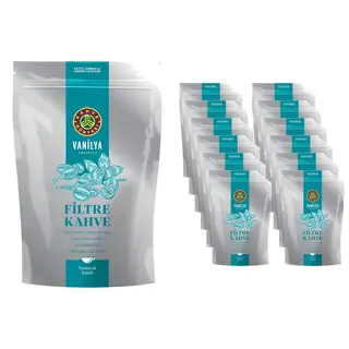 Kahve Dünyası Vanilya Aromalı Filtre Kahve 3 kg (250 g x 12 Adet) – Öğütülmüş Koli
