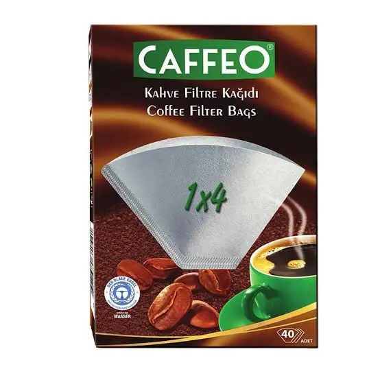 Kahve Filtre Kağıdı Caffeo 1X4 / 40 (Beyaz)