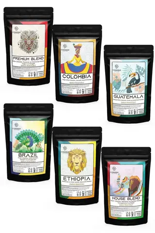 Comodo Coffee 6'lı Tanışma Seti Kahve Takımı 6x100g