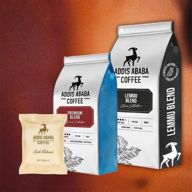 2'si 1 Arada 2kg Çekirdek Kahve, Lemmu+Premium Blend, Türk Kahvesi Hediyeli