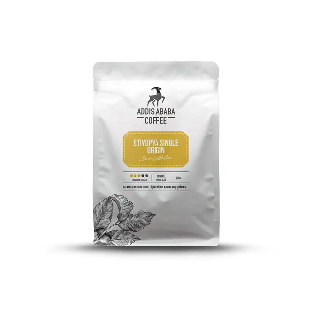 Etiyopya Single Orgin Çekirdek Kahve 250 Gr