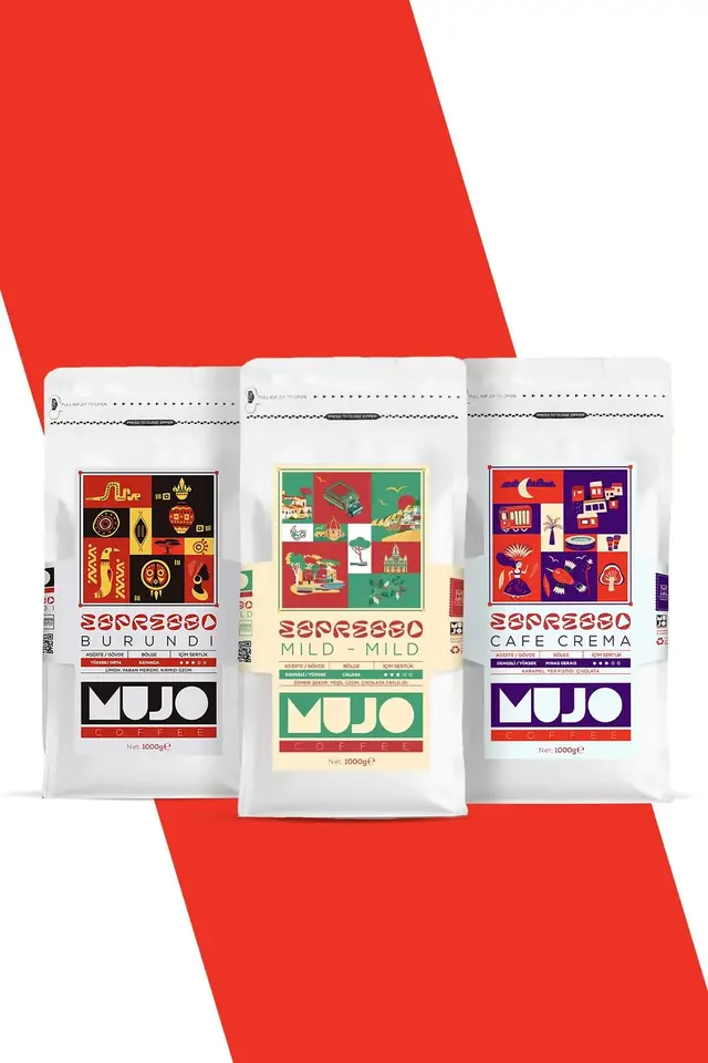 Espresso 3'lü Deneme Paketi ( Burundi ' Mild ' Caffe Crema ' ) 3x1kg
