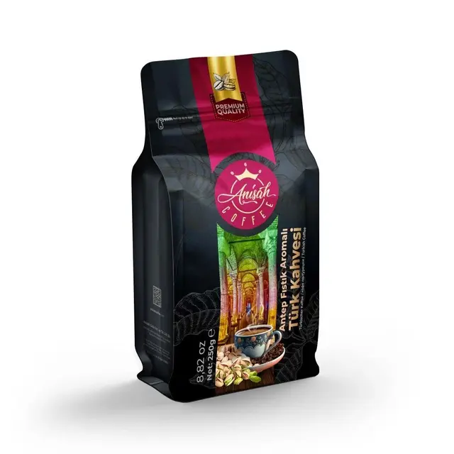 ANİŞAH ANTEP FISTIKLI AROMALI TÜRK KAHVESİ 250 GR - Aromalı Türk Kahveleri