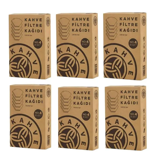 Kahve Dünyası Filtre Kahve Kağıdı No4 80li x 6 Adet