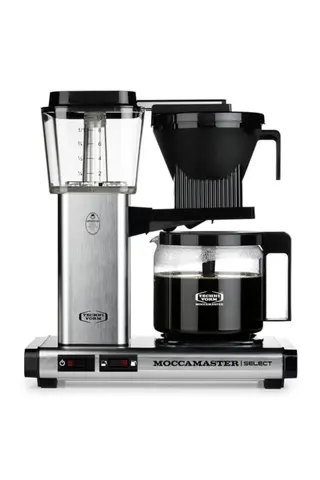 Fırçalı Gri | Moccamaster Select Filtre Kahve Makinesi Cam Potlu