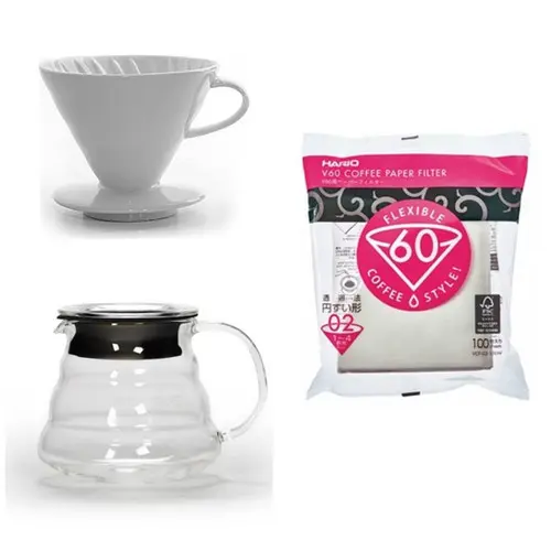 CoffeeHutt V60 Dripper Kahve Demleme Seti