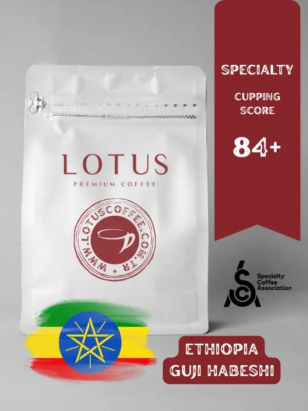 Ethiopia Guji Habesha 84+ Specialty Nitelikli Çekirdek Kahve (SP-EHG-SRY)