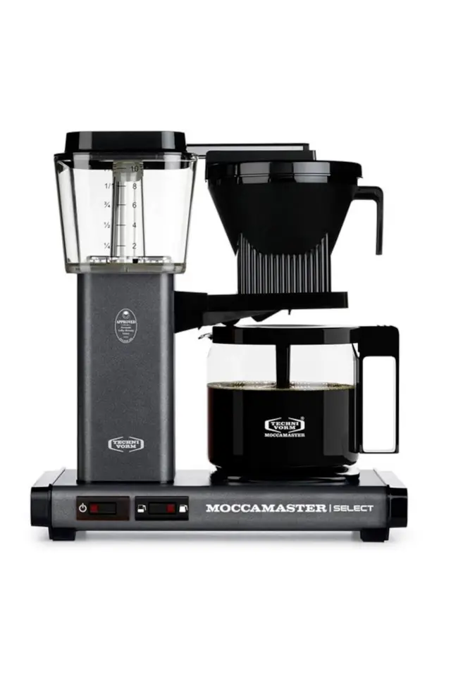 Taş Grisi | Moccamaster Select Filtre Kahve Makinesi Cam Potlu