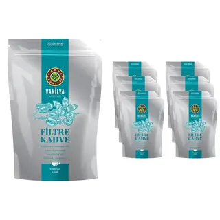 Kahve Dünyası Vanilya Aromalı Filtre Kahve 1.5 kg (250 g x 6 Adet) – Öğütülmüş