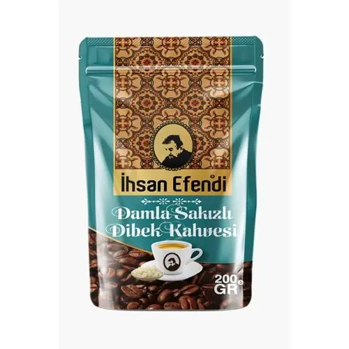 İHSAN EFENDİ DAMLA SAKIZLI DİBEK KAHVESİ 200 GR