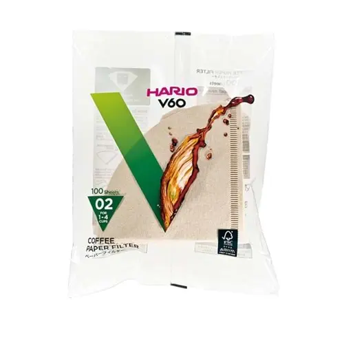 HARİO V60 KAHVERENGİ FİLTRE KAHVE KAĞIDI 100 ADET