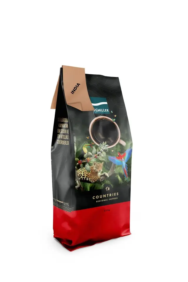 Schiller India Robusta Cherry 250 Gr Yöresel Çekirdek Kahve Moka Pot