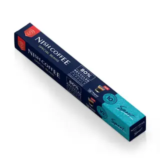 Nish Coffee Kapsül Kahve 10 Sport (Nespresso Uyumlu)-10 Adet
