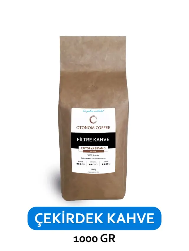 Etiyopya Sidamo Filtre Kahve 1 kg Çekirdek