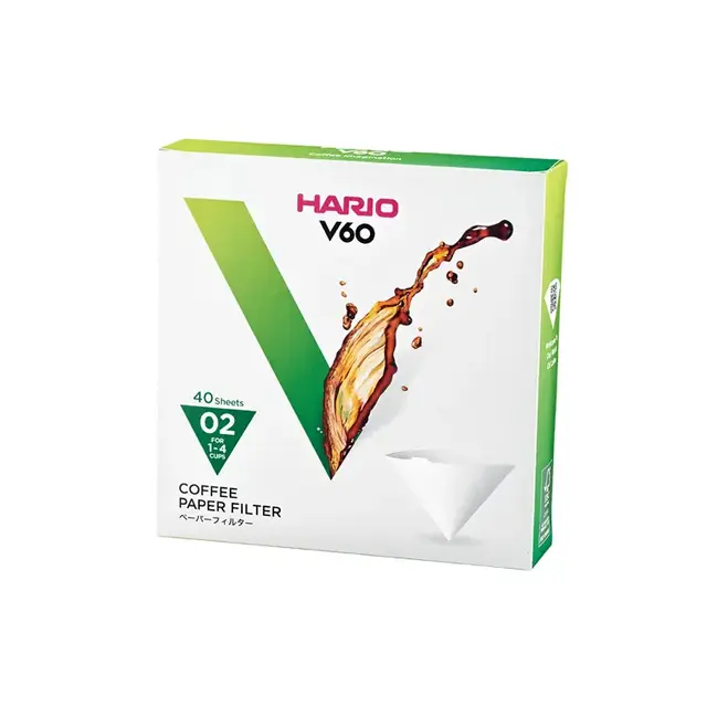 Hario Beyaz Dripper Filtresi V60 02 40 Adet